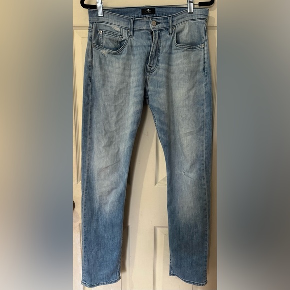 Adrien Light Blue Slim Jeans - Picture 1 of 6